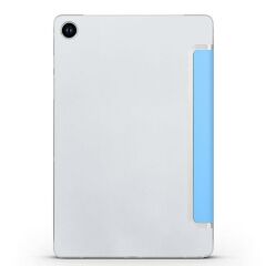 Galaxy Tab A9 Plus 11'' uyumlu Kapaklı Kılıf Standlı Flip Smart Akıllı Kapak Uyku Modlu Tablet Kılıfı Mavi