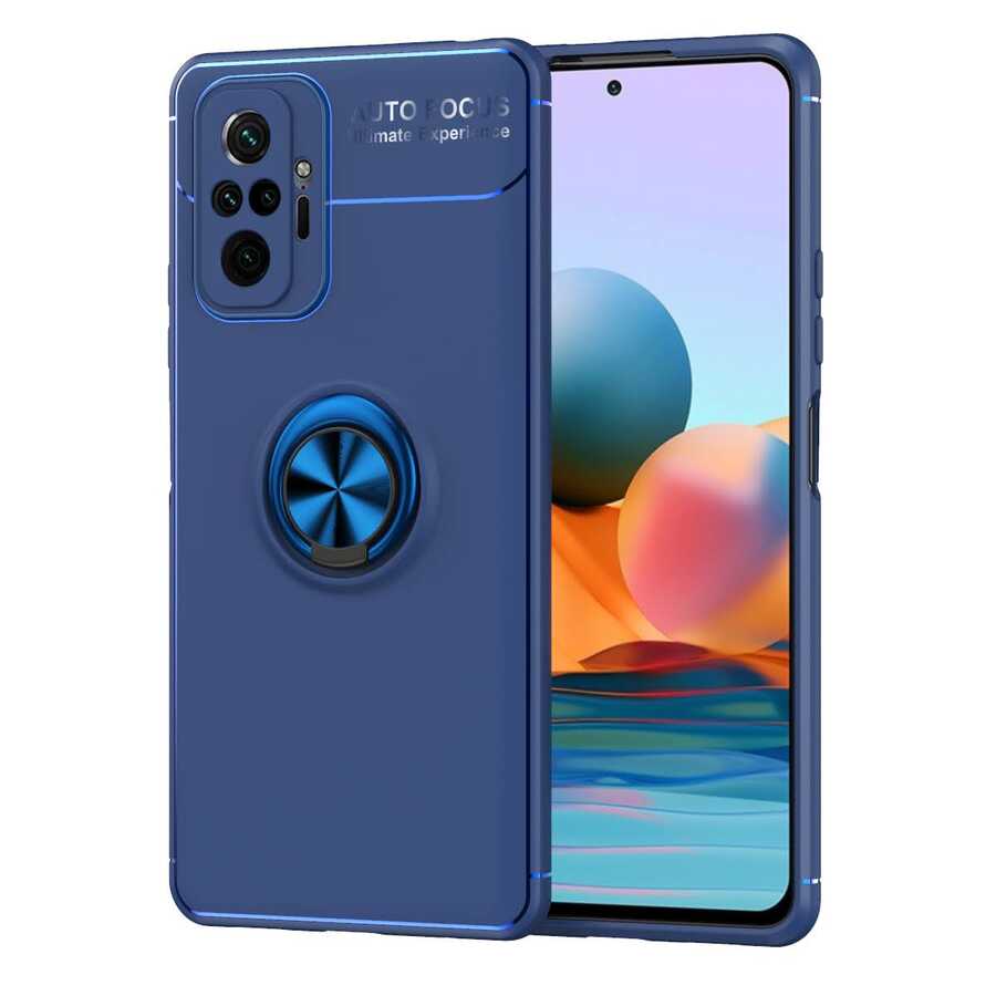 Xiaomi Redmi Note 10 Pro Kılıf Zore Ravel Silikon Kapak Mavi